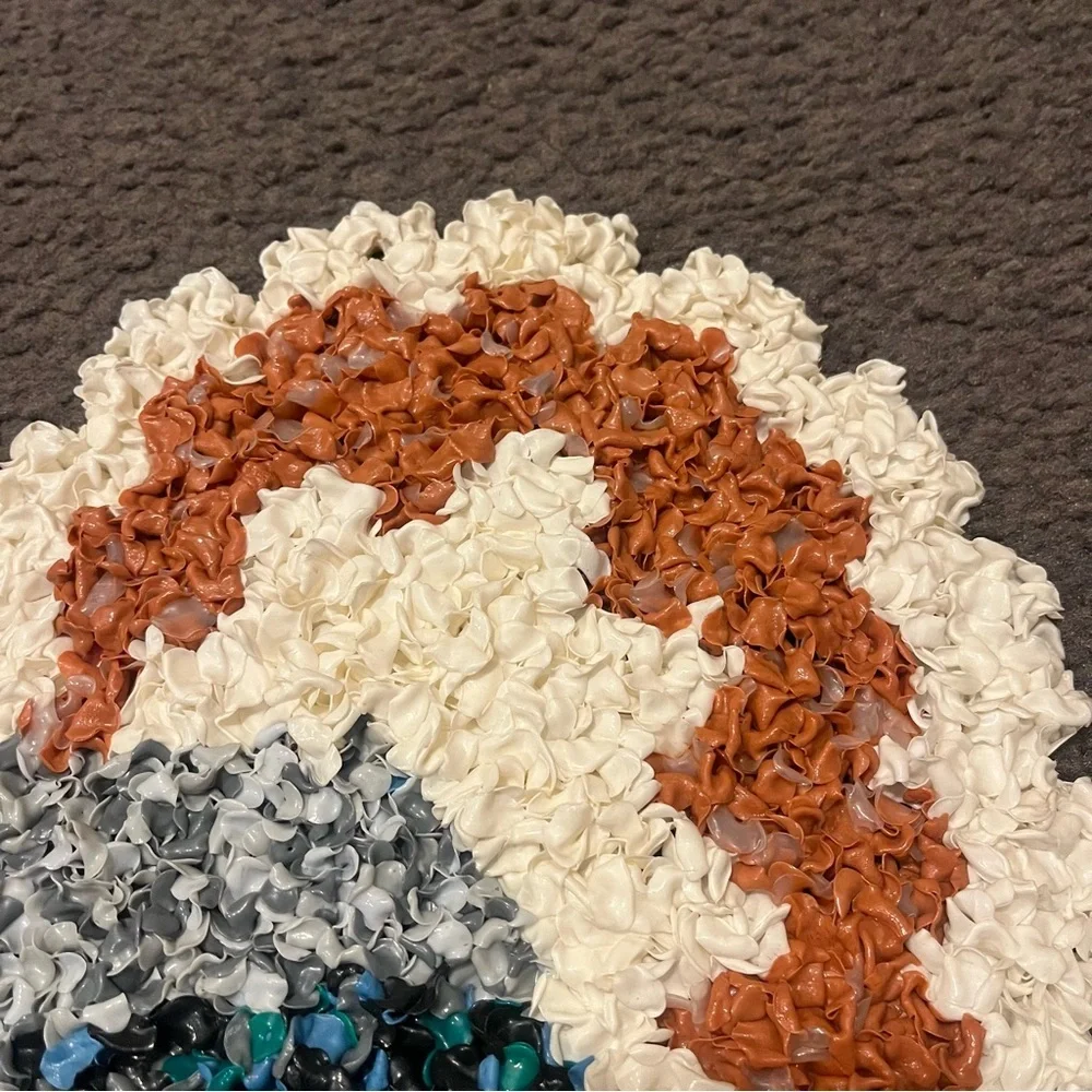 Vintage 70’s Melted Plastic Popcorn Turkey Wall Decor
